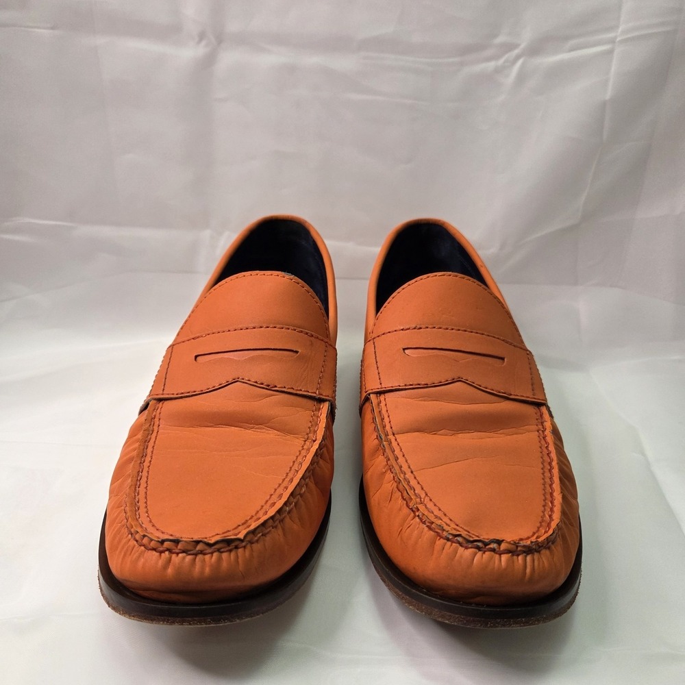 Cole Haan x NikeAir Monroe 12M Orange Reflective Penny Loafer Office Business - Picture 4 of 16